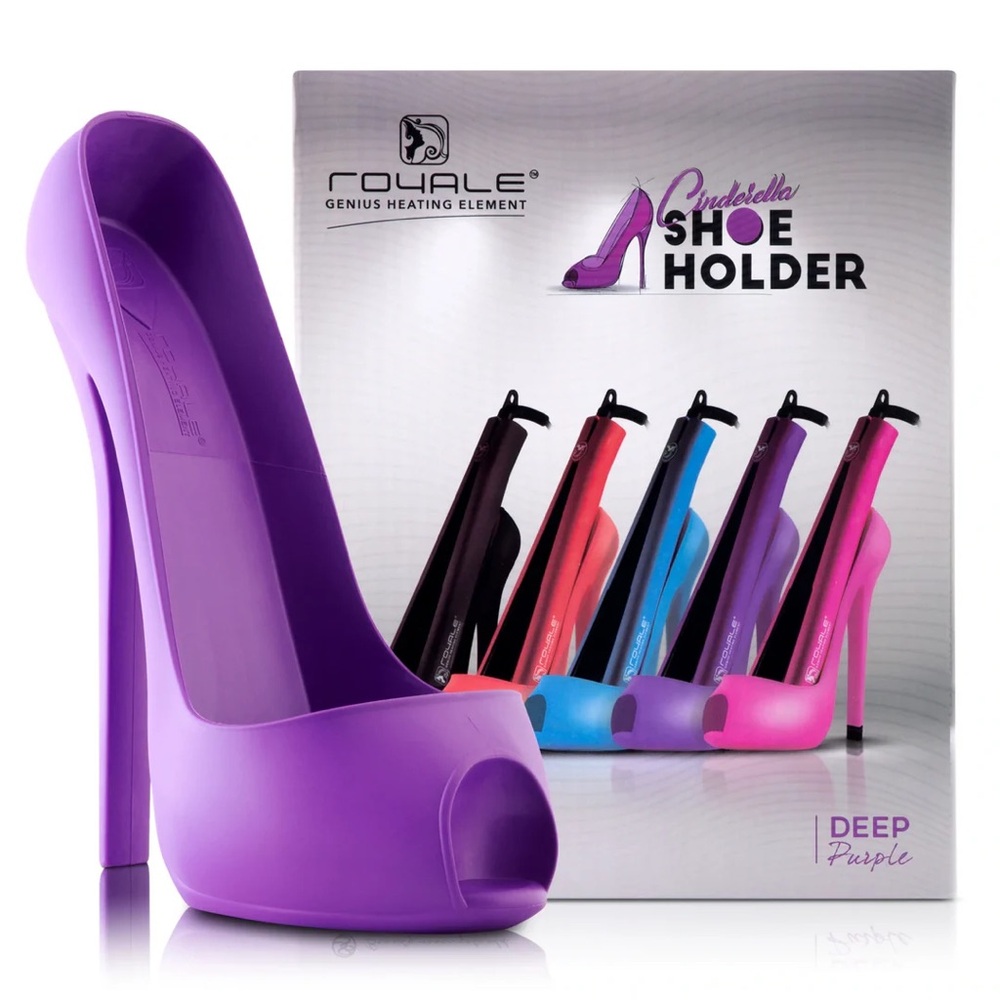 Royale Cinderella Shoe Holder for Hair iron and straighteners Deep Purple NIB